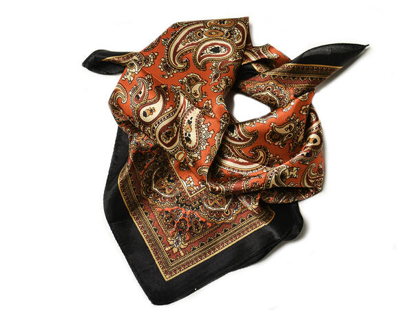 Skjerf paisley 53x53 rød 